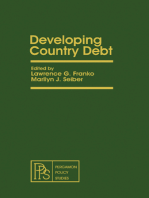 Developing Country Debt: Pergamon Policy Studies on Socio-Economic Development