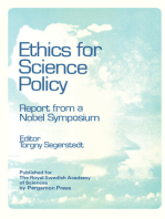 Ethics for Science Policy: Proceedings of a Nobel Symposium Held at Södergarn, Sweden, 20–25 August 1978