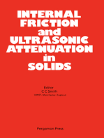 Internal Friction and Ultrasonic Attenuation in Solids: Proceedings of the Third European Conference University of Manchester, England, 18-20 July 1980