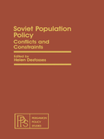 Soviet Population Policy: Conflicts and Constraints