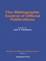 The Bibliographic Control of Official Publications: Guides to Official Publications