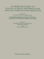 European Guide to Social Science Information and Documentation Services
