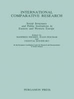 International Comparative Research: Social Structures and Public Institutions in Eastern and Western Europe