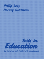 Tests in Education: A Book of Critical Reviews