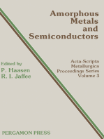Amorphous Metals and Semiconductors: Proceedings of an International Workshop, Coronado, California, USA 12–18 May 1985