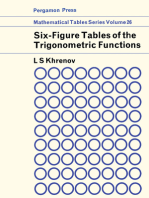 Six-Figure Tables of Trigonometric Functions: Mathematical Tables Series