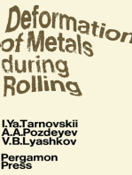 Deformation of Metals During Rolling