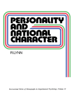 Personality and National Character: International Series of Monographs in Experimental Psychology