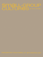Small-Group Cultures: Pergamon Frontiers of Anthropology Series