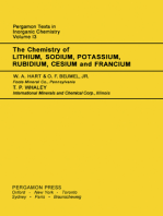 The Chemistry of Lithium, Sodium, Potassium, Rubidium, Cesium and Francium: Pergamon Texts in Inorganic Chemistry
