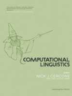 Computational Linguistics: International Series in Modern Applied Mathematics and Computer Science