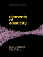Elements of Elasticity: The Commonwealth and International Library: Structures and Solid Body Mechanics Division