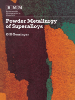Powder Metallurgy of Superalloys: Butterworths Monographs in Materials
