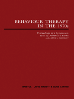 Behaviour Therapy in the 1970s: A Collection of Original Papers