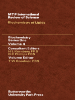 Biochemistry of Lipids: Biochemistry Series One