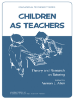 Children as Teachers: Theory and Research on Tutoring