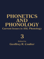 Current Issues in ASL Phonology: Phonetics and Phonology, Vol. 3