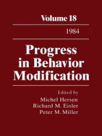 Progress in Behavior Modification: Volume 18