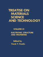 Electronic Structure and Properties: Treatise on Materials Science and Technology, Vol. 21