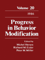 Progress in Behavior Modification: Volume 20