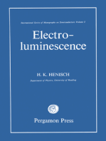 Electroluminescence: International Series of Monographs on Semiconductors, Vol. 5