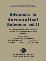 Advances in Aeronautical Sciences: Proceedings of the First International Congress in the Aeronautical Sciences, Madrid, 8-13 September 1958