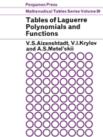Tables of Laguerre Polynomials and Functions: Mathematical Tables Series, Vol. 39