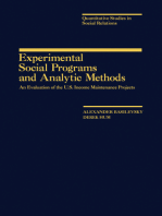 Experimental Social Programs and Analytic Methods: An Evaluation of the U.S. Income Maintenance Projects