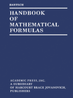 Handbook of Mathematical Formulas