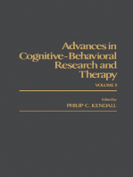 Advances in Cognitive—Behavioral Research and Therapy: Volume 5
