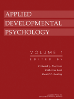 Applied Developmental Psychology: Volume 1
