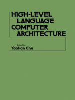 High-Level Language Computer Architecture