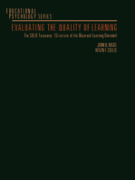 Evaluating the Quality of Learning: The SOLO Taxonomy (Structure of the Observed Learning Outcome)