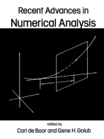 Recent Advances in Numerical Analysis: Proceedings of a Symposium Conducted by the Mathematics Research Center, the University of Wisconsin-Madison, May 22-24, 1978