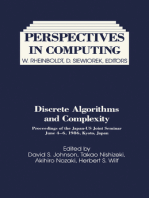 Discrete Algorithms and Complexity: Proceedings of the Japan-US Joint Seminar, June 4 – 6, 1986, Kyoto, Japan