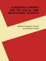 A Research Primer for the Social and Behavioral Sciences