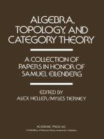 Algebra, Topology, and Category Theory: A Collection of Papers in Honor of Samuel Eilenberg