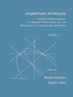 Algebraic Analysis: Papers Dedicated to Professor Mikio Sato on the Occasion of His Sixtieth Birthday