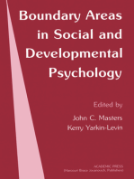 Boundary Areas in Social and Developmental Psychology