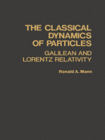 The Classical Dynamics of Particles: Galilean and Lorentz Relativity