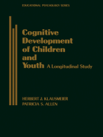 Cognitive Development of Children and Youth: A Longitudinal Study