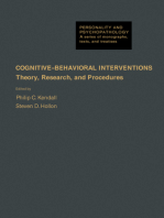 Cognitive-Behavioral Interventions: Theory, Research, and Procedures