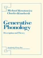 Generative Phonology: Description and Theory