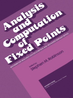 Analysis and Computation of Fixed Points: Proceedings of a Symposium Conducted by the Mathematics Research Center, the University of Wisconsin—Madison, May 7-8, 1979