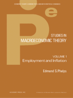 Studies in Macroeconomic Theory: Employment and Inflation