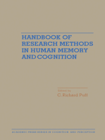 Handbook of Research Methods in Human Memory and Cognition
