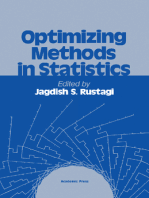 Optimizing Methods in Statistics: Proceedings of a Symposium Held at the Center for Tomorrow, the Ohio State University, June 14-16, 1971