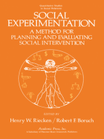 Social Experimentation: a Method for Planning and Evaluating Social Intervention