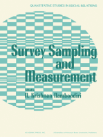 Survey Sampling and Measurement