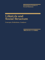 Lifestyle and Social Structure: Concepts, Definitions, Analyses